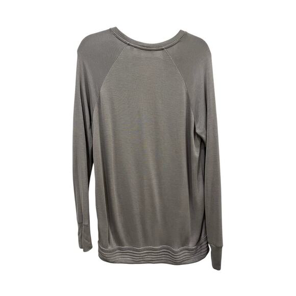 Athleta Criss-Cross Sweatshirt Slate Gray Size Medium - Picture 2 of 6